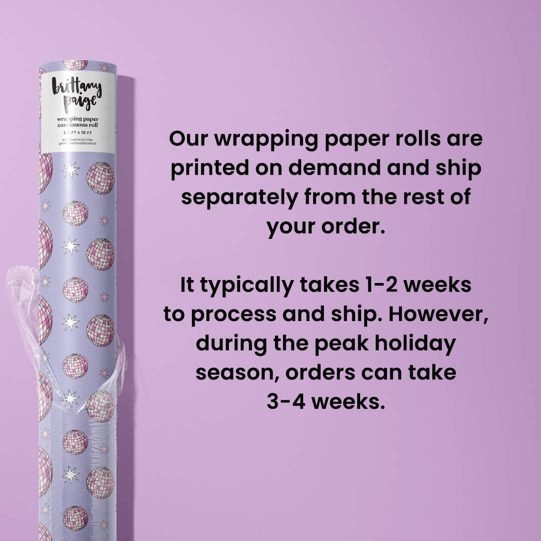 Italian Meats & Cheeses Christmas Wrapping Paper Roll