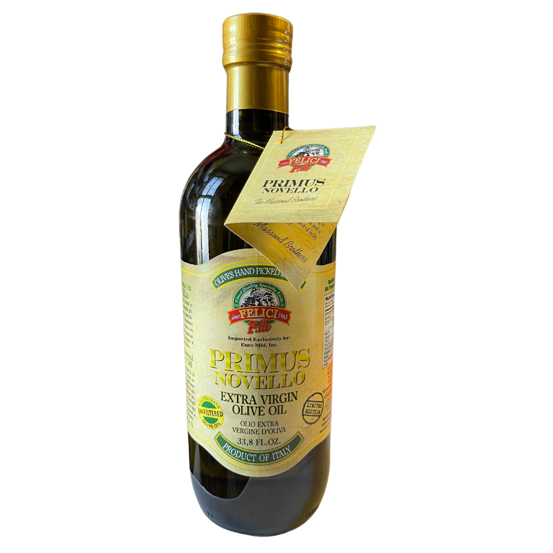 Primus Novello Olive Oil 33.8oz – Maceo Spice & Import Co. Primus Novello Olive Oil 33.8oz – Maceo Spice & Import Co.