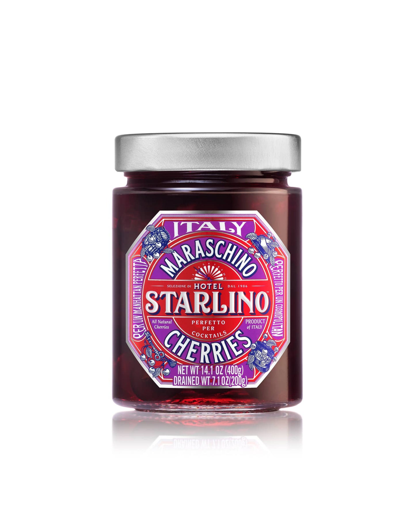 Hotel Starlino Italian Maraschino Cherries - 14oz Jar